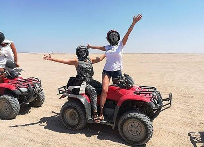 3 hours safari with quad bike and camel ride 