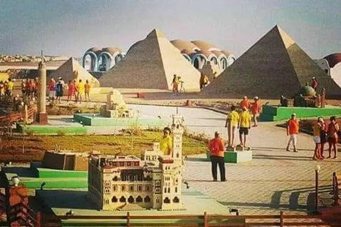 Mini Egypt Park showcases miniature Egyptian landmarks, including pyramids and castles, offering an engaging educational experience for families and tourists.